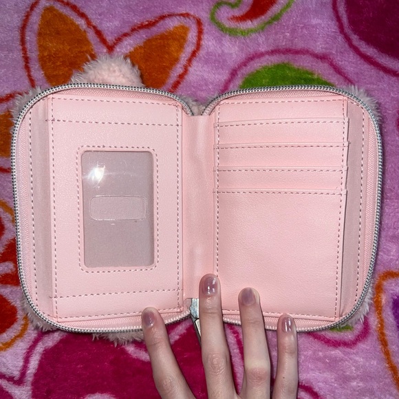 sanrio x loungefly my melody soft fluffy wallet - Picture 2 of 3